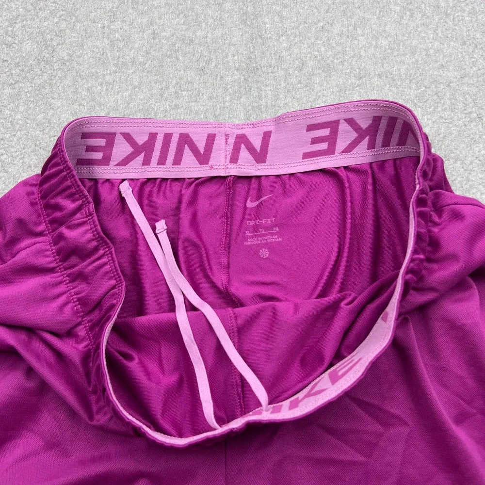 Nike Shorts Womens XL Magenta Dri-FIT Attack Mid-Rise 5